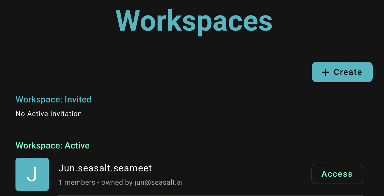 SeaMeet Workspace Management