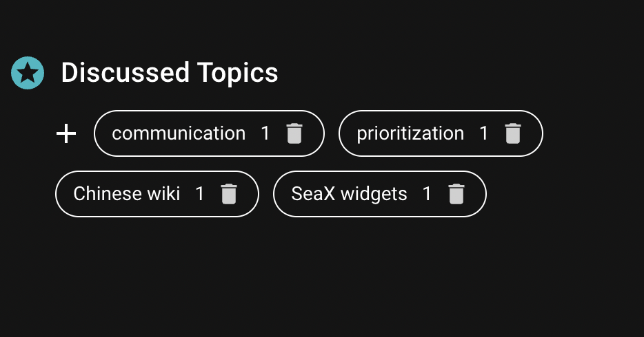 SeaMeet Discussion Topics