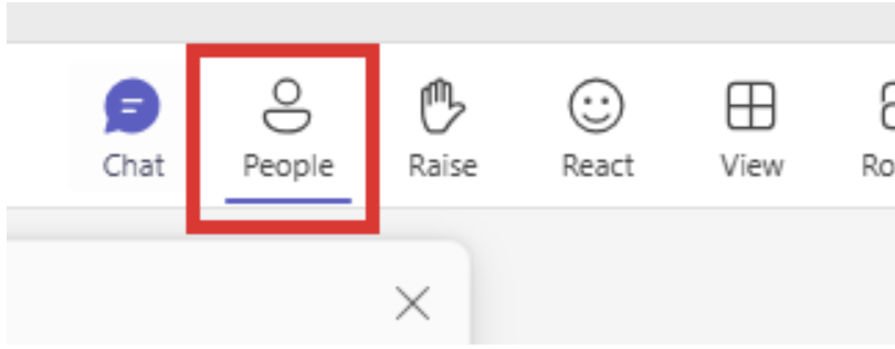 Click People Tab
